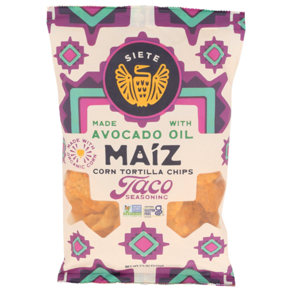 Siete Organic Taco Seasoning Corn Tortilla Chips