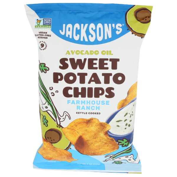 Jackson's Chips Farmhouse Ranch Avocado Oil Sweet Potato Chips