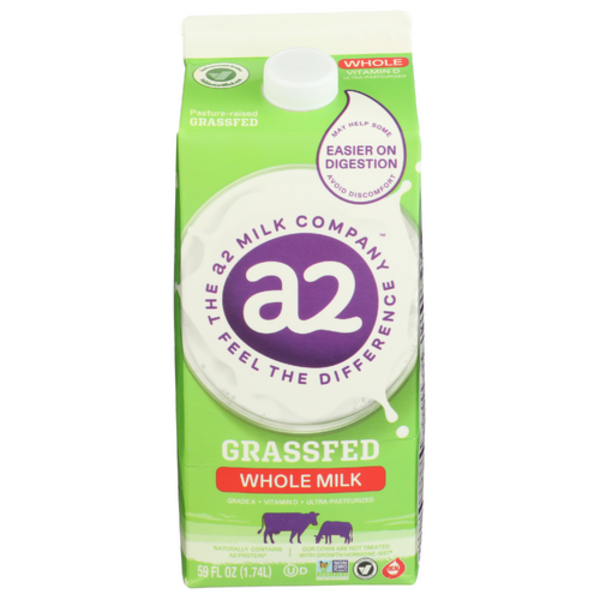 A2 Vitamin D Ultra-Pasteurized Grass Fed Whole Milk