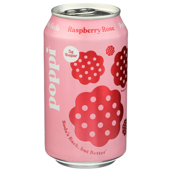 Poppi Raspberry Rose Prebiotic Soda