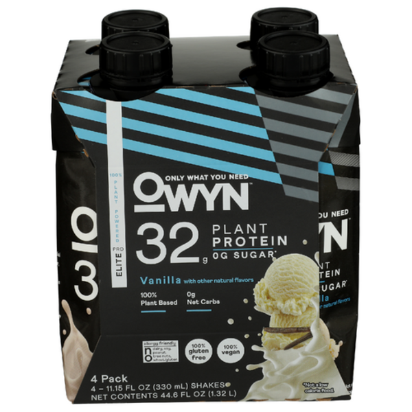 Only What You Need Vanilla Elite Protein Shakes 4 Pack