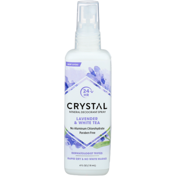 Crystal Essence Body Spray Deodorant Lavender & White Tea