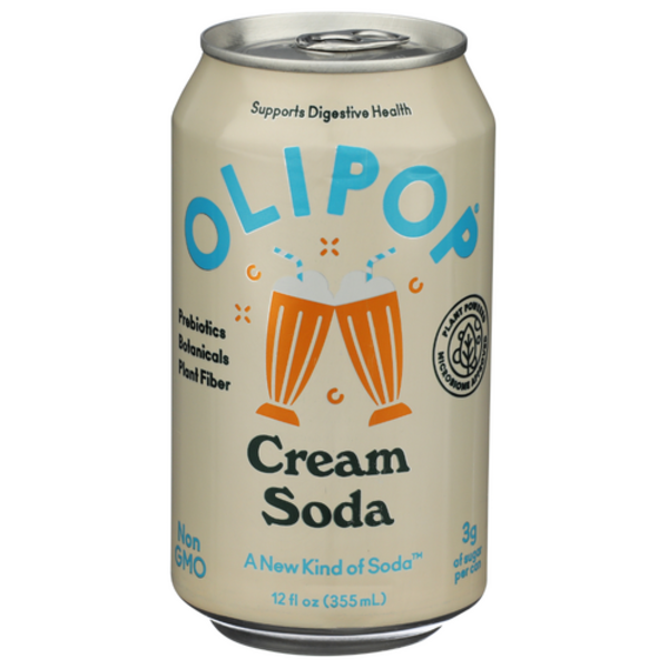 Olipop Cream Soda Prebiotic Sparkling Tonic