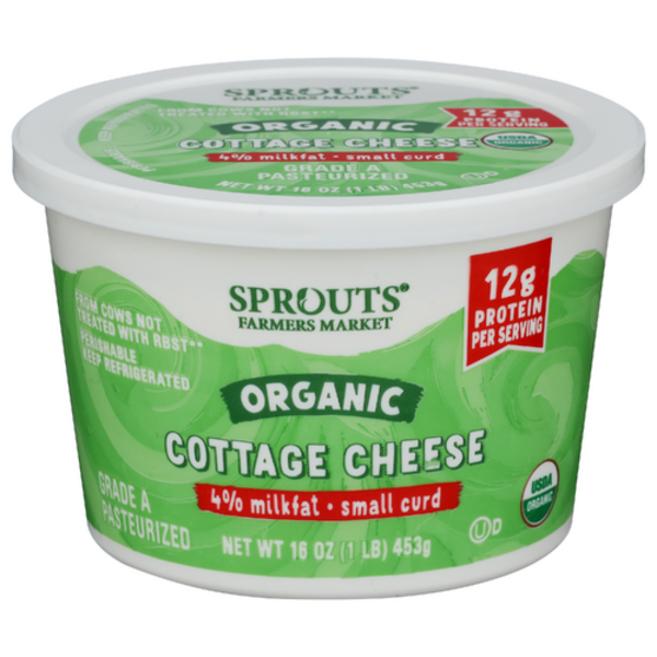 Sprouts Organic Small Curd Cottage Cheese