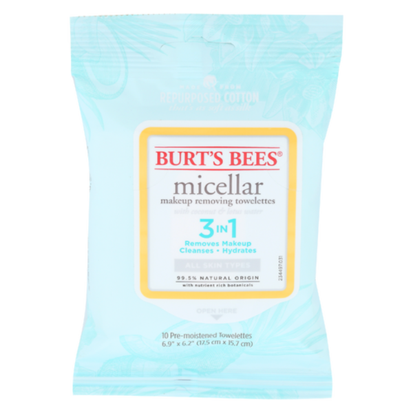 Burt's Bees Coconut & Lotus Micellar Facial Toweletes