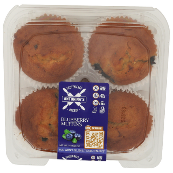Antoninas Bakery Blueberry Muffins 4 Pack