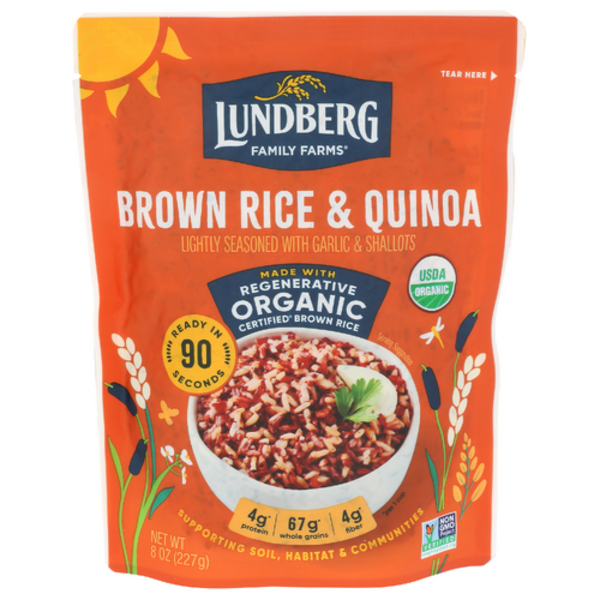 Lundberg Organic Brown Rice & Quinoa With Garlic And Shallots