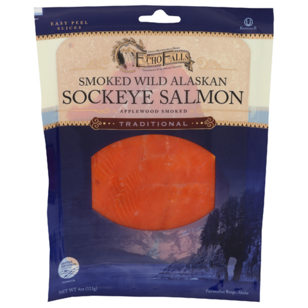 Echo Falls Wild Alaskan Sockeye Smoked Salmon