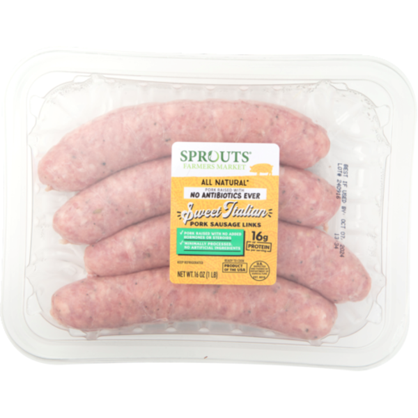 Sprouts Sweet Italian Pork Sausage Links No Antibiotics Ever