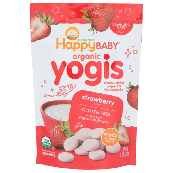 Happy Baby Organic Freeze-dried Yogurt & Fruit Snacks Strawberry