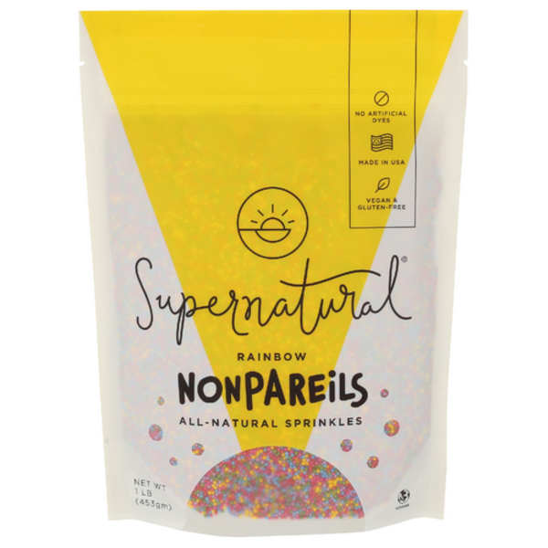 Supernatural Rainbow Nonpareils All-Natural Sprinkles
