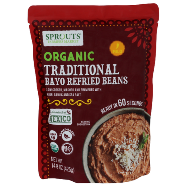 Sprouts Organic Traditional Bayo Refried Beans
