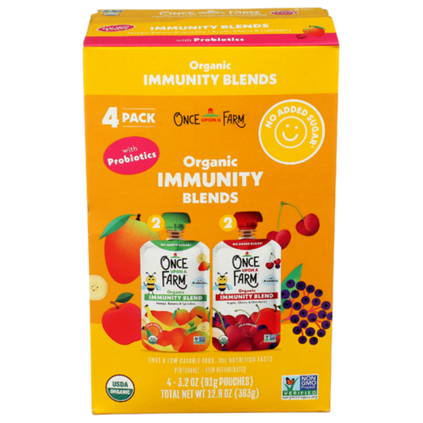 Once Upon A Farm Organic Immunity Blends 4 Pack