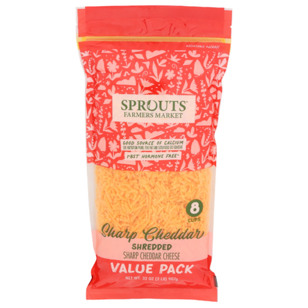 Sprouts Sharp Cheddar Shredded Cheese