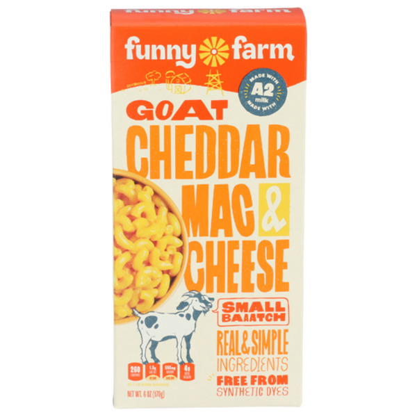 Funny Farm Goat Milk Ice Cream Original Cheddar Macaroni & Goat Cheese