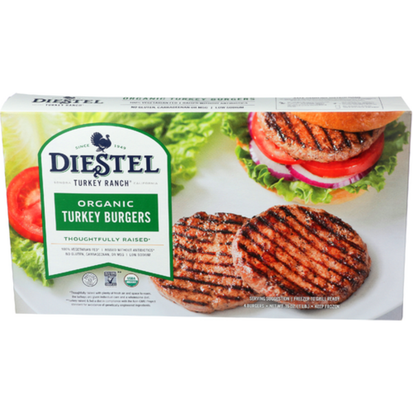Diestel Family Ranch Organic Turkey Burgers Butcher Quality