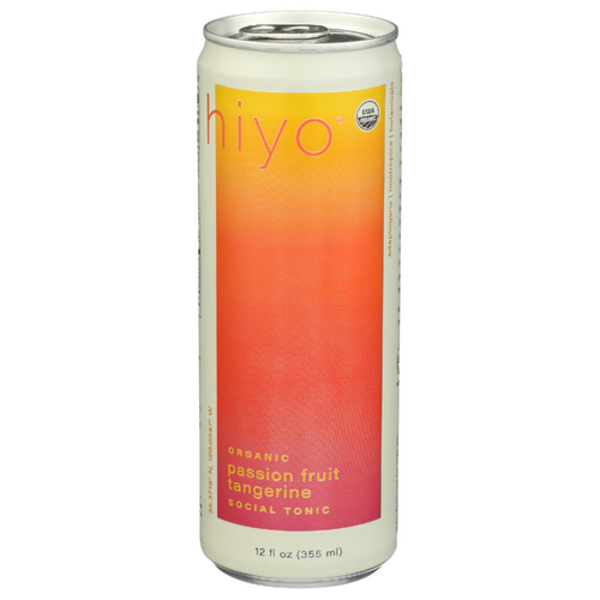 Hiyo Organic Passion Fruit Tangerine Social Tonic Single Can