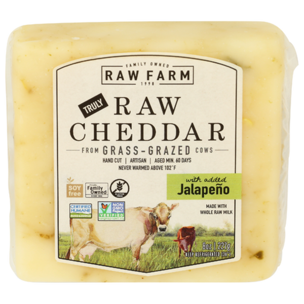 Raw Farm Jalapeno Raw Cheddar Cheese