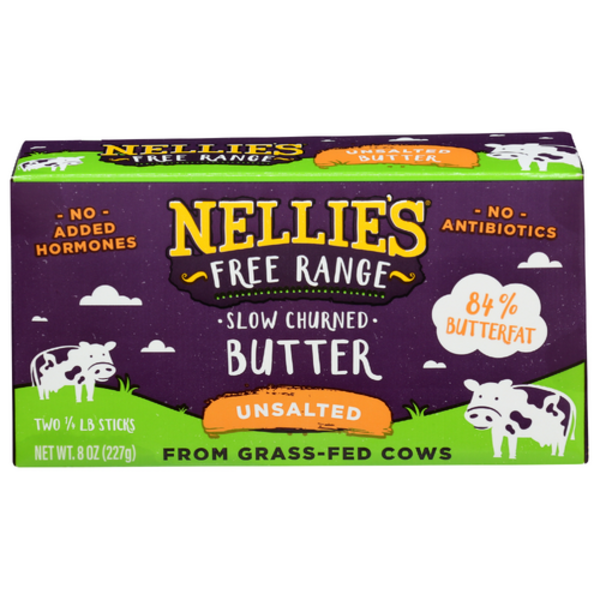 Nellies Unsalted Butter 2 Sticks