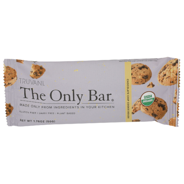 Truvani Organic Chocolate Chip Cookie Dough The Only Bar