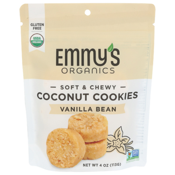 Emmy's Organics Organic Vanilla Bean Soft & Chewy Coconut Cookies