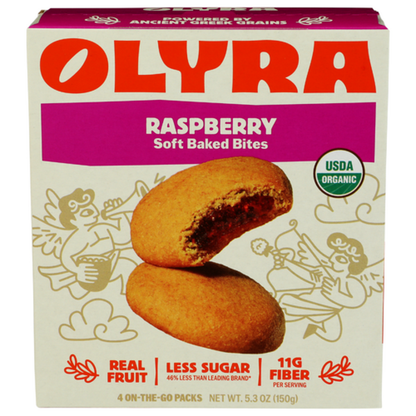 Olyra Foods Inc Organic Raspberry Filled Breakfast Biscuits 4 Pack