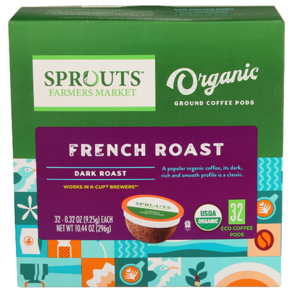 Sprouts Organic French Roast Eco Coffee Pods