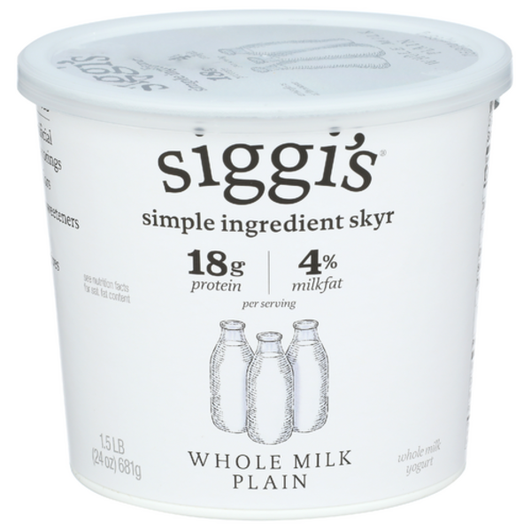 Siggi's Whole Milk Plain Skyr Yogurt