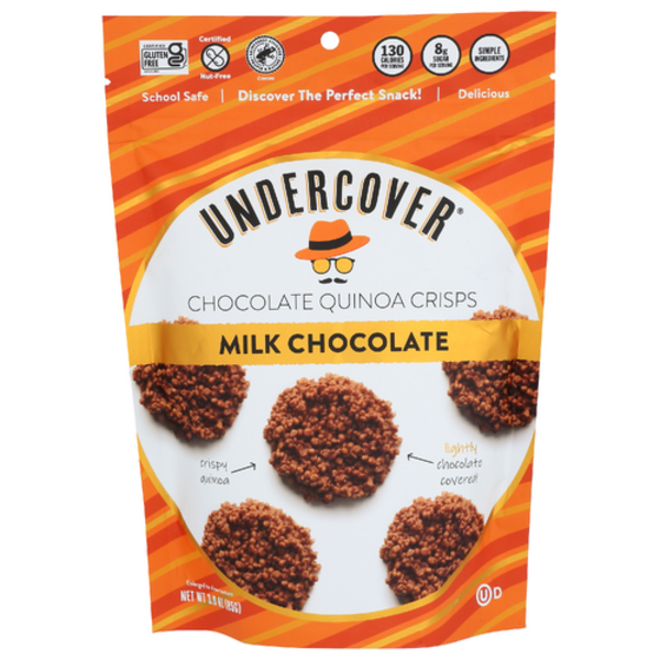 Undercover Quinoa Milk Chocolate Quinoa Crisps