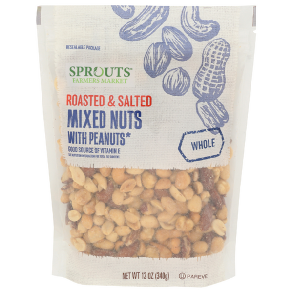Sprouts Roasted & Salted Mixed Nuts With Peanuts