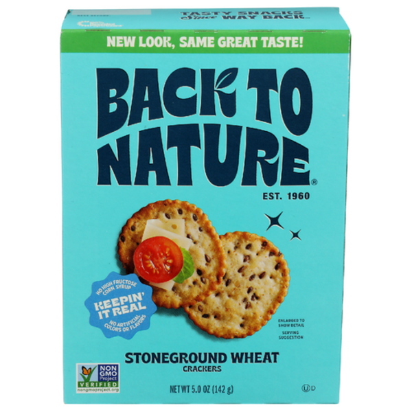Back To Nature Stoneground Wheat Crackers