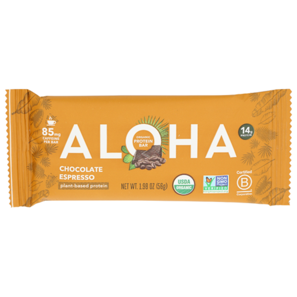 Aloha Organic Chocolate Espresso Plant-Based Protein Bar