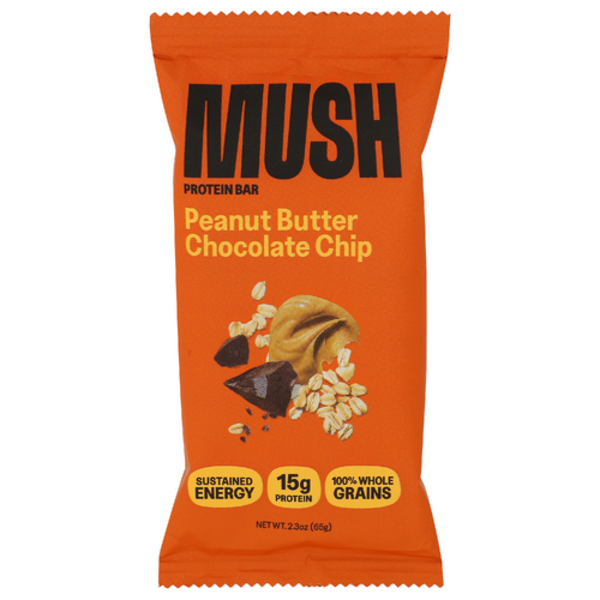Mush Peanut Butter Chocolate Chip Protein Bar