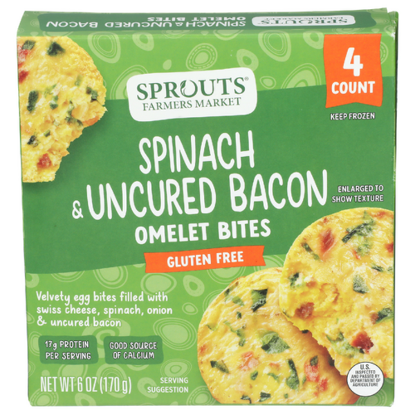 Sprouts Spinach & Bacon Omelet Bites