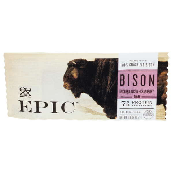 Epic Uncured Bacon & Cranberry Bison Bar