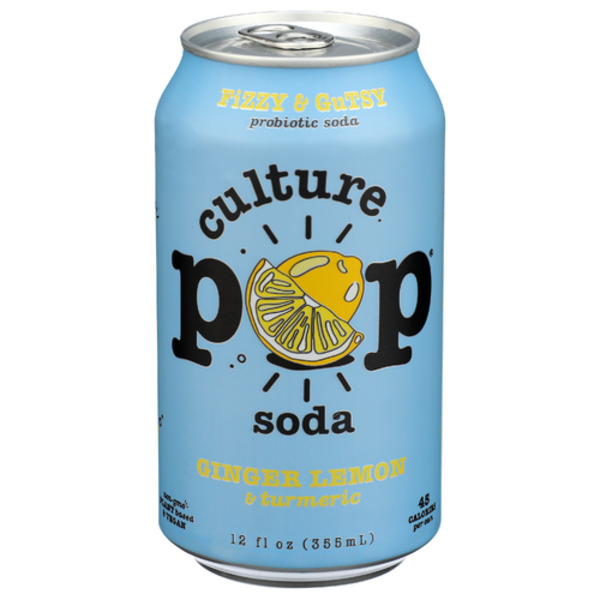 Culture Pop Ginger Lemon & Turmeric Probiotic Soda