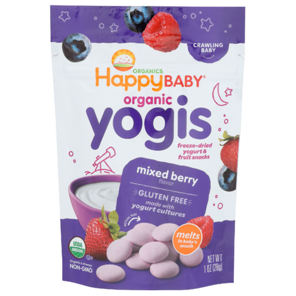 Happy Baby Organic Freeze-dried Yogurt & Fruit Snacks Mixed Berry