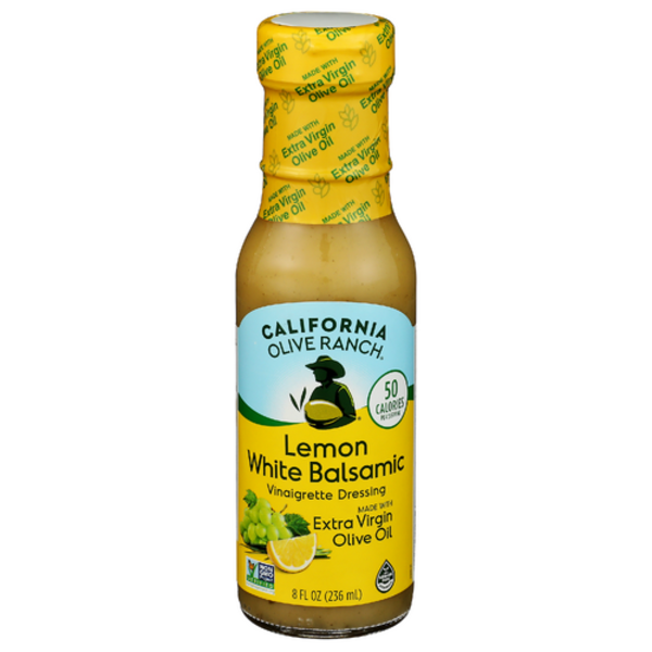 California Olive Ranch Lemon White Balsamic Vinaigrette Dressing Made With Extra Virgin Olive Oil