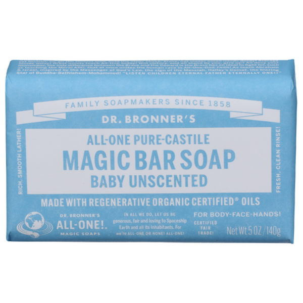 Dr. Bronner's Unscented Bar Soap