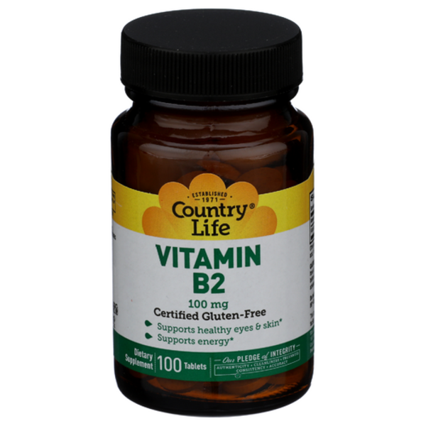 Country Life Vitamin B-2 100 Mg