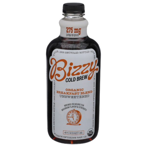 Bizzy Coffee Organic Breakfast Blend Unsweetened Cold Brew Coffee