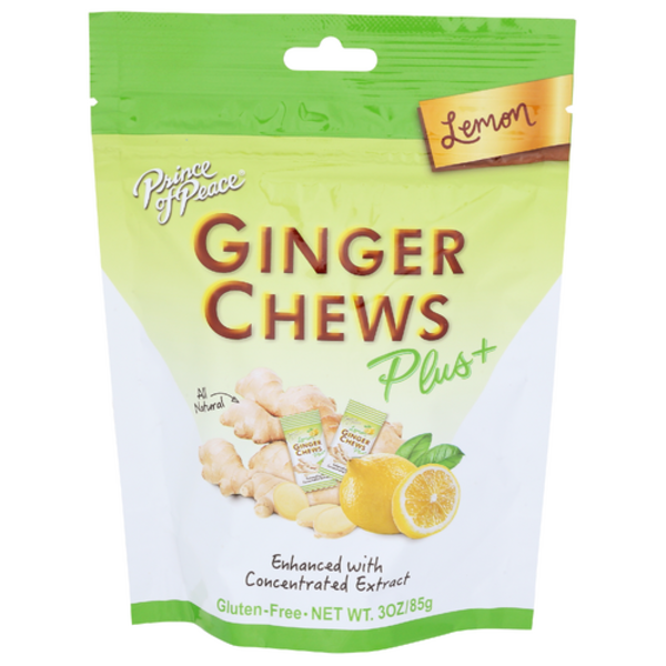 Prince Of Peace Lemon Ginger Chews Plus Enhanced With Concentrated Extract