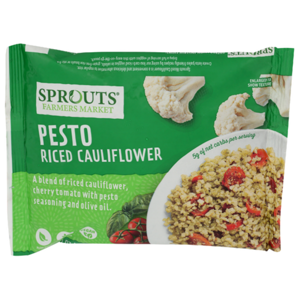 Sprouts Pesto Riced Cauliflower