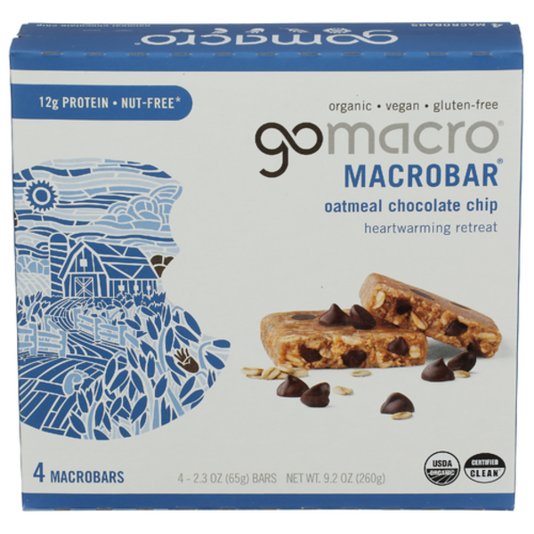 Gomacro Organic Oatmeal Chocolate Chip Bars 4 Pack