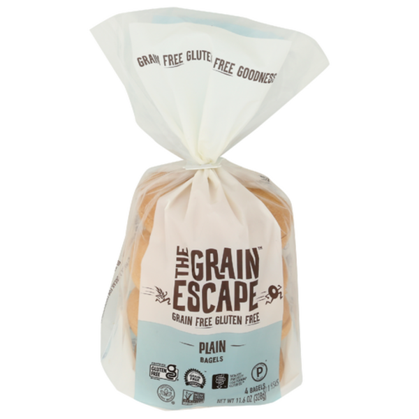 The Grain Escape Plain Grain Free Bagels 4 Pack