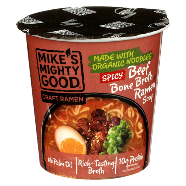 Mike's Mighty Good Beef Ramen Soup Cup