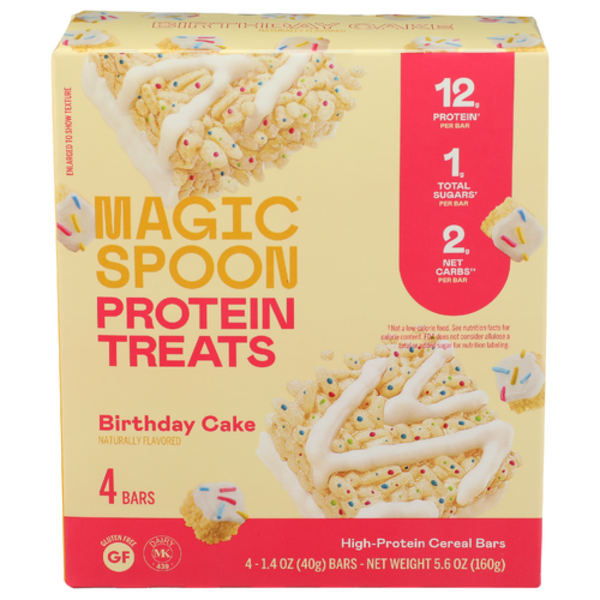 Magic Spoon Birthday Cake Cereal Bar Treats 4 Pack