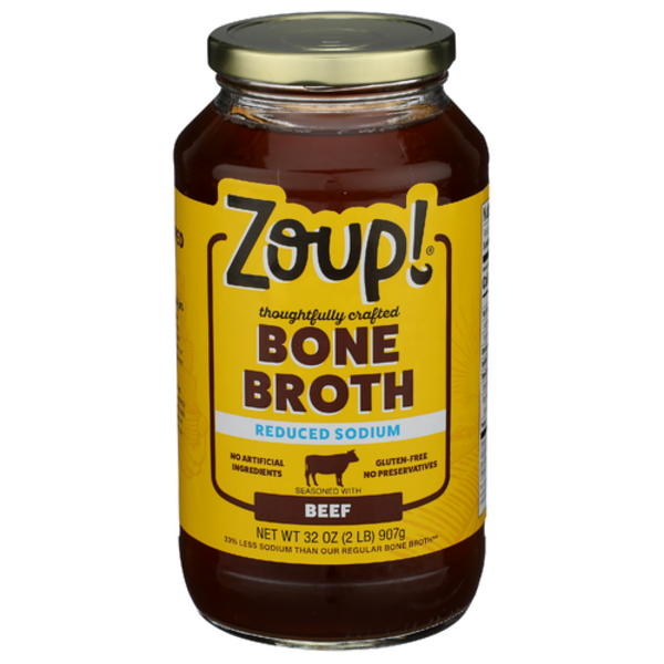 Zoup Fresh Soup Company Reduced Sodium Beef Bone Broth