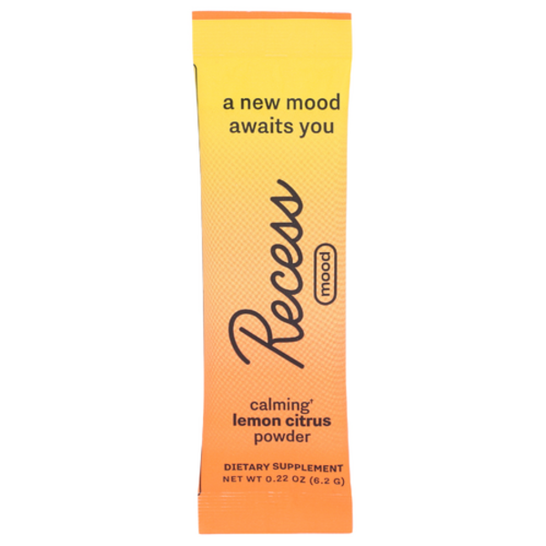 Recess Lemon Citrus Mood Magnesium Superblend Powder Single Stick