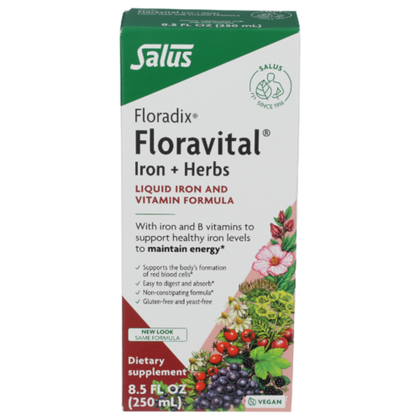 Floradix Floravital Iron + Herbs Liquid Herbal Supplement